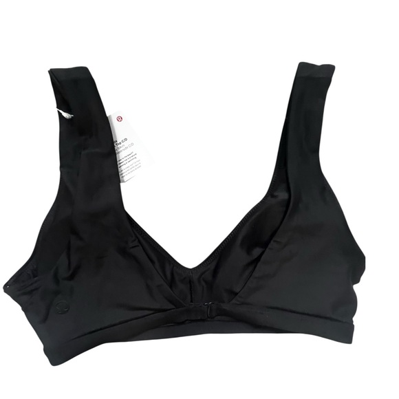 Lululemon Athletica Black Waterside V Swim Top NWT C/D or 6 - Picture 5 of 10